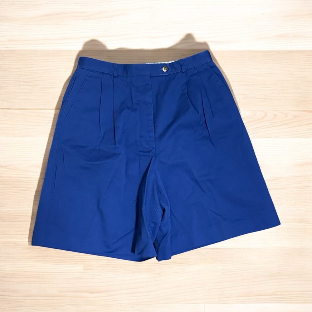 Talbots VTG David Brooks High Waist Pleated Cul Bermuda Shorts Sz 12